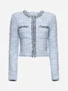 Self-portrait Embroidered Viscose Blend Cardigan