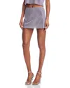 Self-portrait Self Portrait Embellished Fabric Mini Skirt In Pink