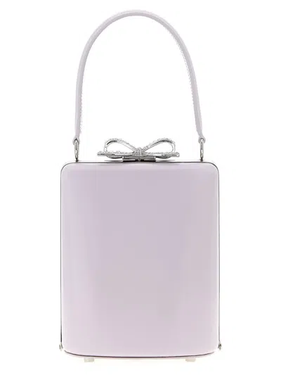 Self-portrait 'lilac Leather Mini Bow' Handbag