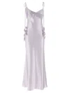 Self-portrait Flower Maxi Dress In Purple