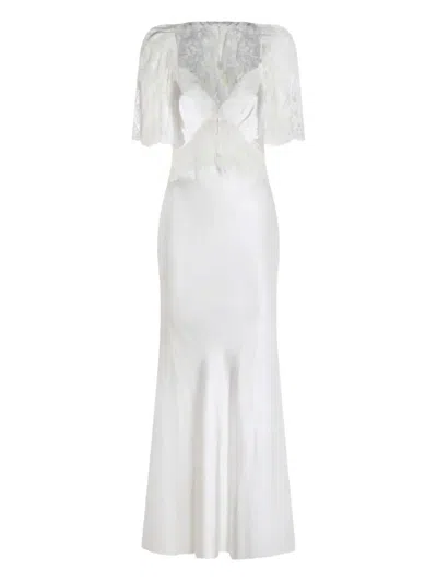 SELF-PORTRAIT LONG DRESS WITH BUTTONS