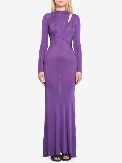 SELF-PORTRAIT LONG DRESS WITH CUTOUT