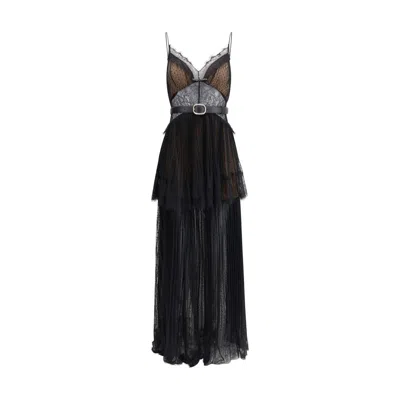 SELF-PORTRAIT LONG LACE DRESS
