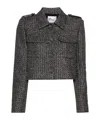 Self-portrait Long-sleeved Casual Jacket In Black