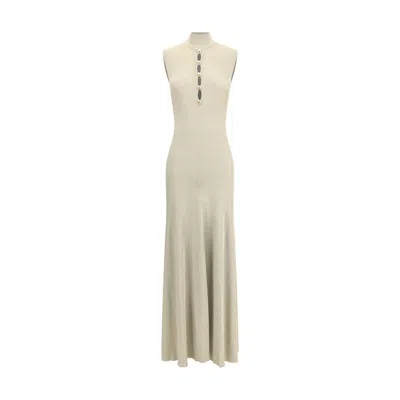 SELF-PORTRAIT LUREX KNIT LONG DRESS