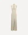 Self-portrait Lurex Knit Long Dress In Gold
