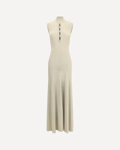 SELF-PORTRAIT LUREX KNIT LONG DRESS