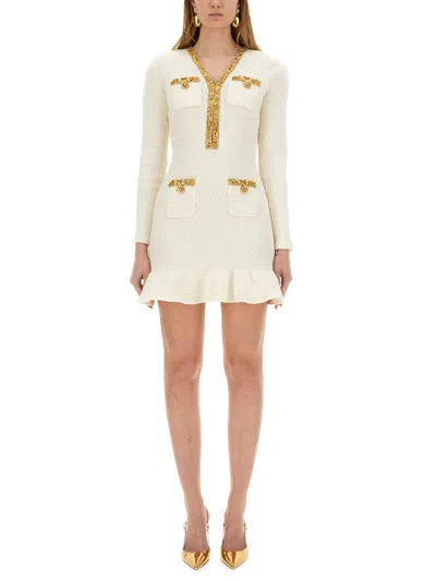 SELF-PORTRAIT SELF-PORTRAIT LUREX KNIT MINI DRESS