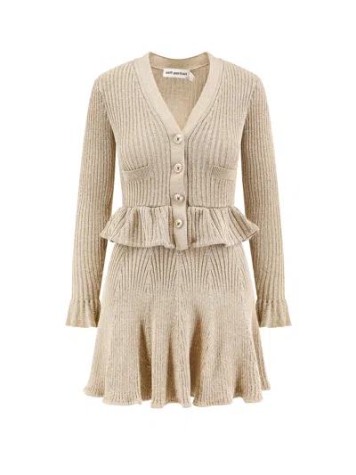 SELF-PORTRAIT LUREX SHORT DRESS