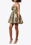 Self-portrait Metallic Jacquard Mini Dress