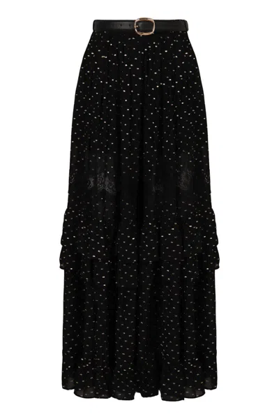 SELF-PORTRAIT SELF-PORTRAIT MAXI CHIFFON SKIRT