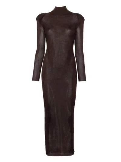 Self-portrait Maxi Dress Self Portrait In Brown