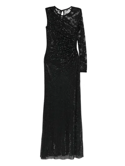 SELF-PORTRAIT SELF-PORTRAIT MAXI DRESS WITH RHINESTONE EMBELLISHMENTS