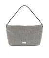 Self-portrait Medium Diamante Shoulder Bag In Gray