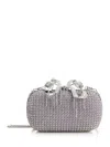 Self-portrait Mesh Clutch Handbags Violet