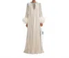 Self-portrait Metallic Feather Maxi Dress In Yellow In Neutral