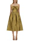 Self-portrait Metallic Jacquard Bow Midi Dress