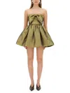 Self-portrait Metallic Fibre Fabric Mini Dress