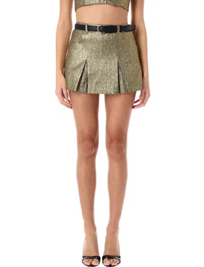 SELF-PORTRAIT SELF-PORTRAIT METALLIC JACQUARD SKORT