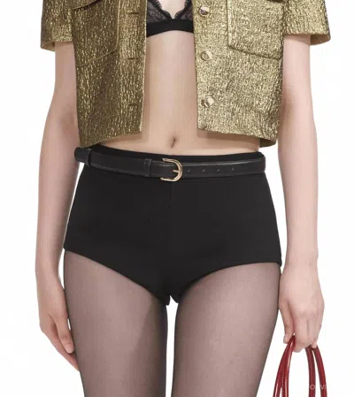Self-portrait Metallic Jacquard Top In Gold