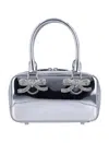 Self-portrait Metallic Leather Mini Tote Bag