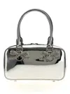 Self-portrait Silver-colored Handbag With Bows On The Front In Silver