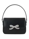 Self-portrait Micro Bag Embellished With Bow In Black