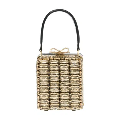 Self-portrait Micro Bag In Gold