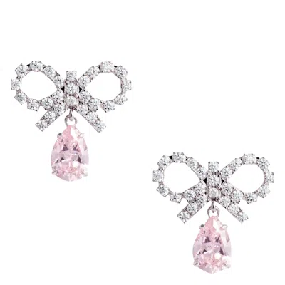 SELF-PORTRAIT MICRO BOW DROPLET EARRINGS