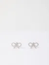 Self-portrait Mini Bow Crystal Embellished Earrings