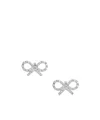 Self-portrait Mini Bow Crystal Embellished Earrings