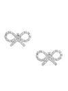 Self-portrait Mini Bow Crystal Embellished Earrings
