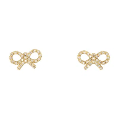 Self-portrait Micro Bow Earrings