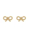 Self-portrait Micro Bow Earrings In Gold