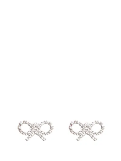 Self-portrait Micro Bow Earrings Jewelry Silver