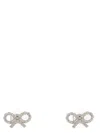 Self-portrait Micro Crystal Bow Earrings