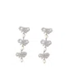 Self-portrait Micro Bow Pearl Tiered Earrings