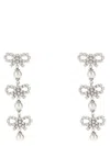 Shop Self-portrait Micro Bow Pearl Tiered Jewelry White