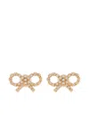 Self-portrait Embellished Bow Earrings