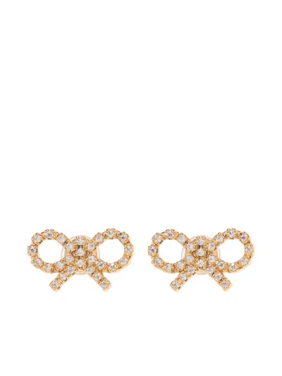 SELF-PORTRAIT MICRO BOW-SHAPED EARRINGS