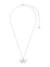 Self-portrait Micro Crystal Bow Necklace
