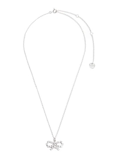 Self-portrait Micro Crystal Bow Necklace