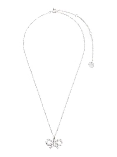 Self-portrait Micro Crystal Bow Necklace