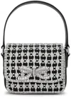 Self-portrait Crystal Micro Bag Hand Bag In Black Polyester In Black