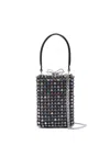 Self-portrait Micro Crystal-embellished Tote Bag In Black