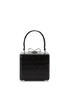 Self-portrait Self Portrait Micro Leather Handbag In Black