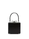 Self-portrait Self Portrait Micro Leather Handbag In Black