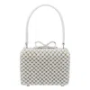 Self-portrait Micro Pearl Embellished Handbag In White