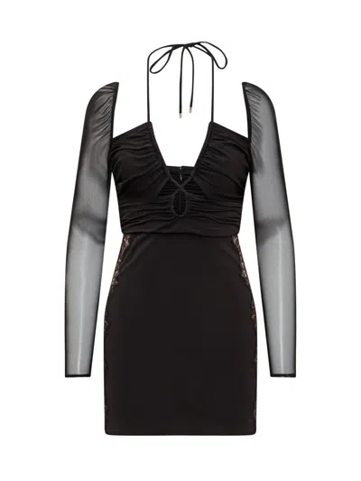 SELF-PORTRAIT SELF-PORTRAIT MIDI CUT-OUT DRESS