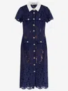 Self-portrait Self Portrait Women Lace Contrast Collar Midi Dress